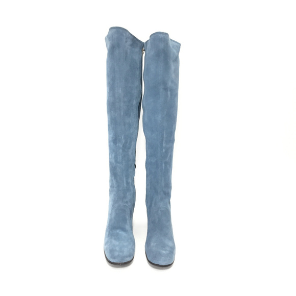 Light blue suede booties Clearance